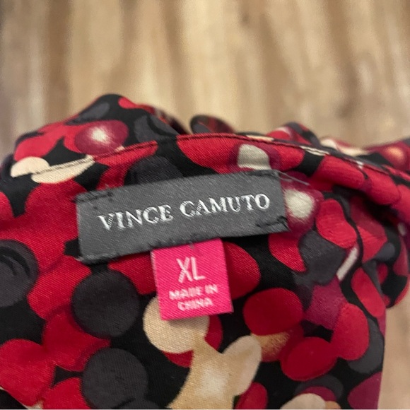 Vince Camuto Dot Print Cowl Neck Top - Picture 6 of 7